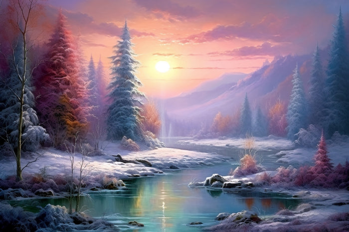 Frosty Morning Landscape