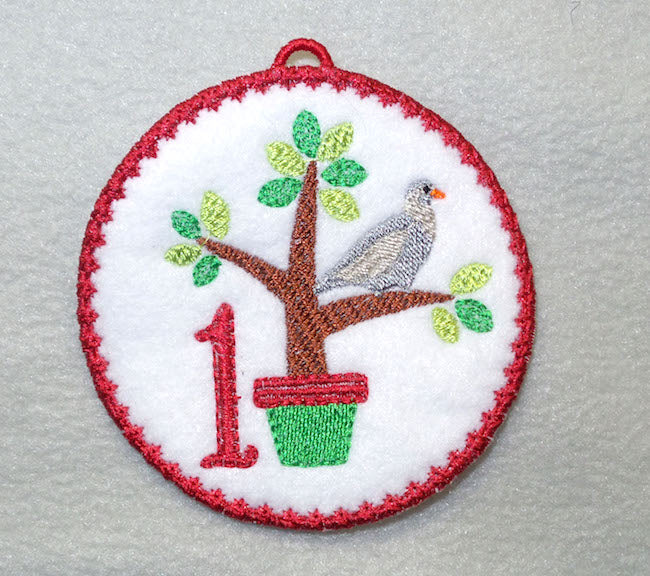 FSA Twelve Days of Christmas Ornaments  [4x4] # 10182