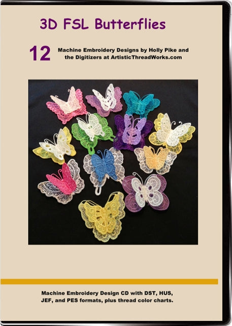 FSL 3D Butterflies [4"x4" Hoop] # 10243