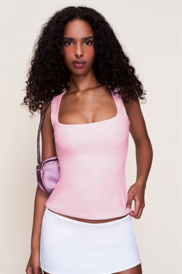 Full Length Celestial Top in Light Pink