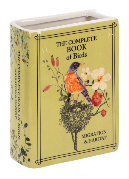 Ganz Ceramic Bird Book Vase