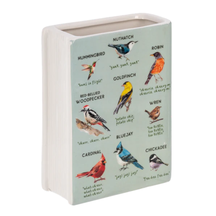 Ganz Ceramic Bird Book Vase