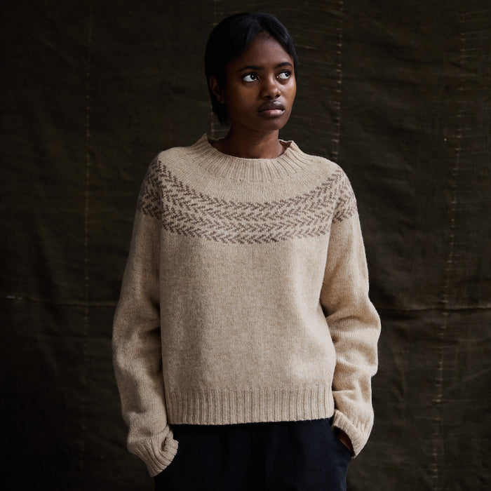 Garden Women's Sweater - Lambswool - Mallow