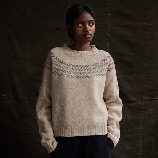 Garden Women's Sweater - Lambswool - Mallow