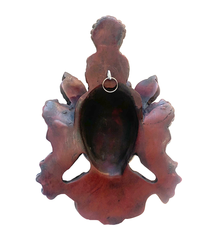 Garnet Red Ganesha Raisin Mask