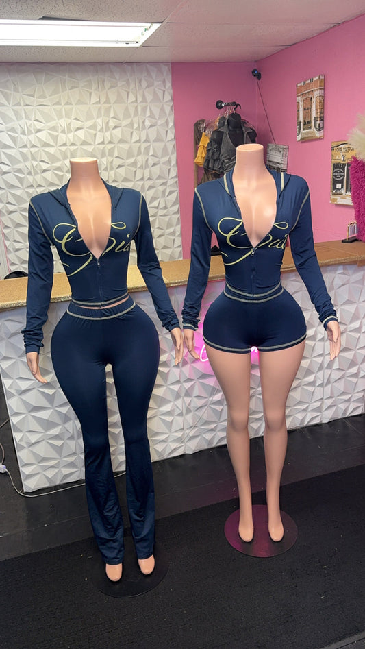 Gia Short Set ( Navy )