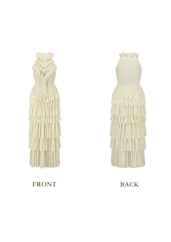 Gilded Feather Fan Corset Dress