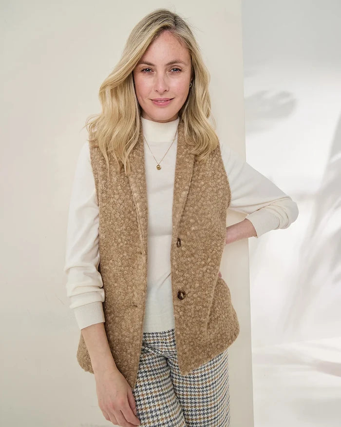 Gillian Bouclé Fleece Gilet