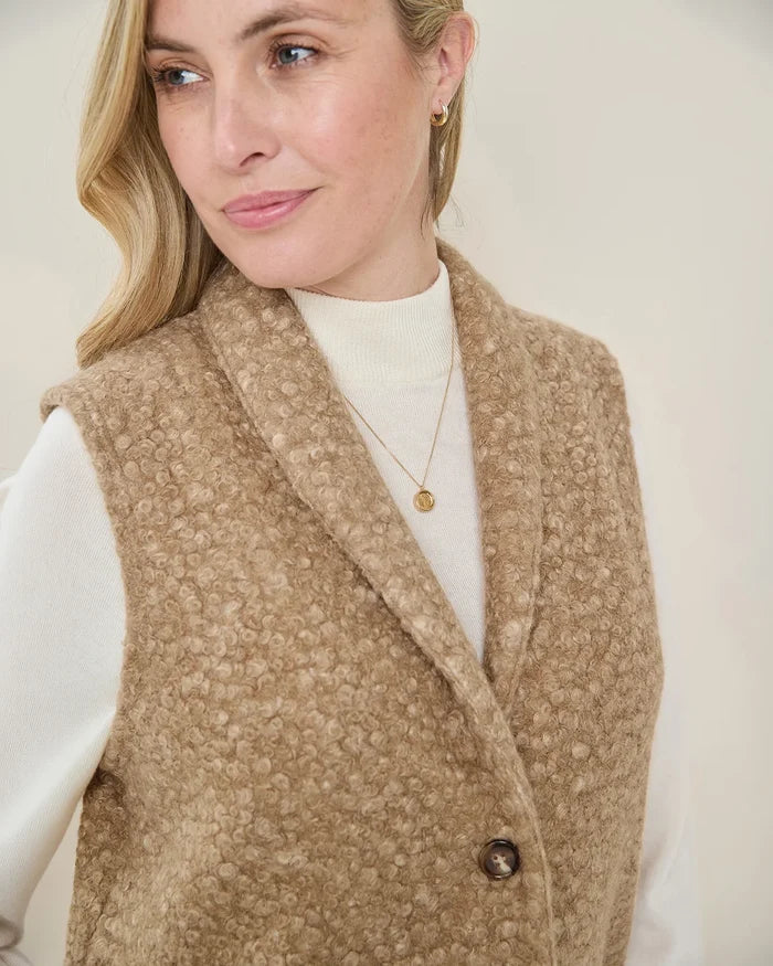 Gillian Bouclé Fleece Gilet