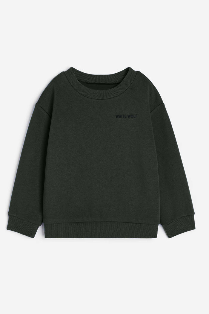 Boys Fleece Tracksuit – Solid Dark Green Winter Wear - Hinz Clothing