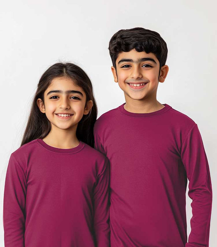 Basic Fuchsia Long Sleeve Boys ( Fushia ) - Hinz Clothing