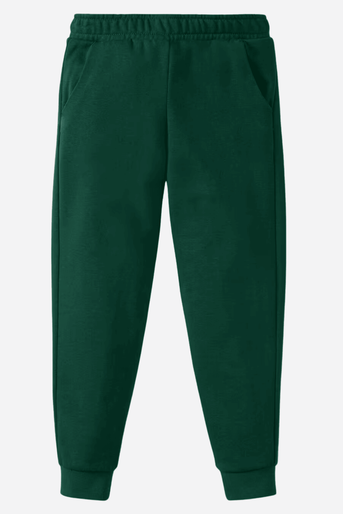Solid Boys Sweat pants (Fleece) Green - Hinz Clothing