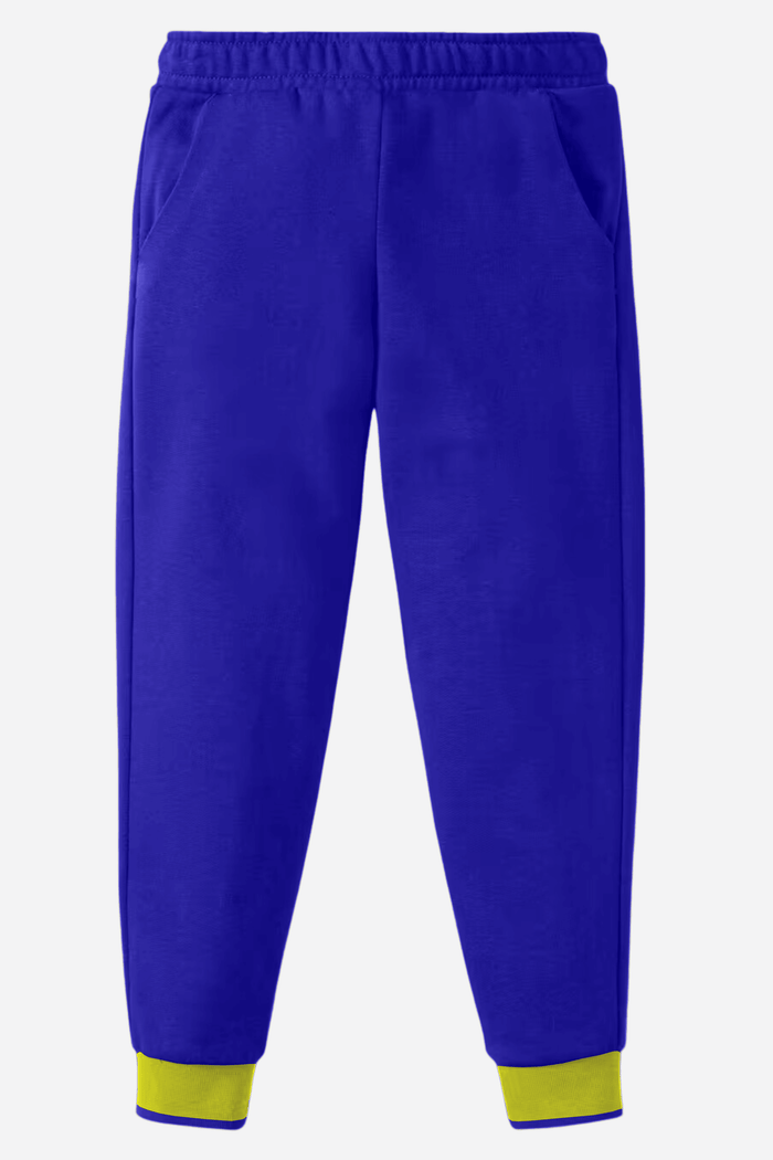 Boys Solid Sweat pants (Fleece) R-Blue - Hinz Clothing