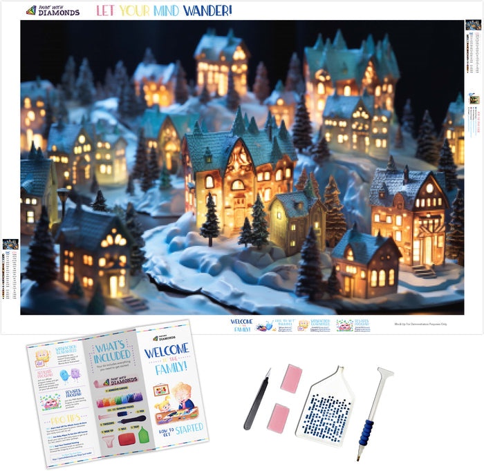 Glowing Winter Village