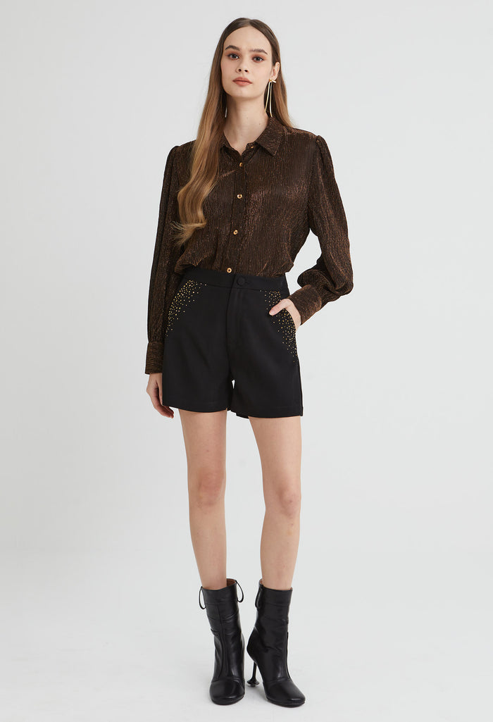 Gold Accent Shorts