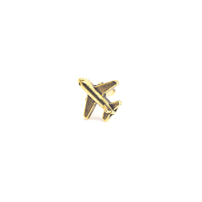 Gold Plane Map Push Pins