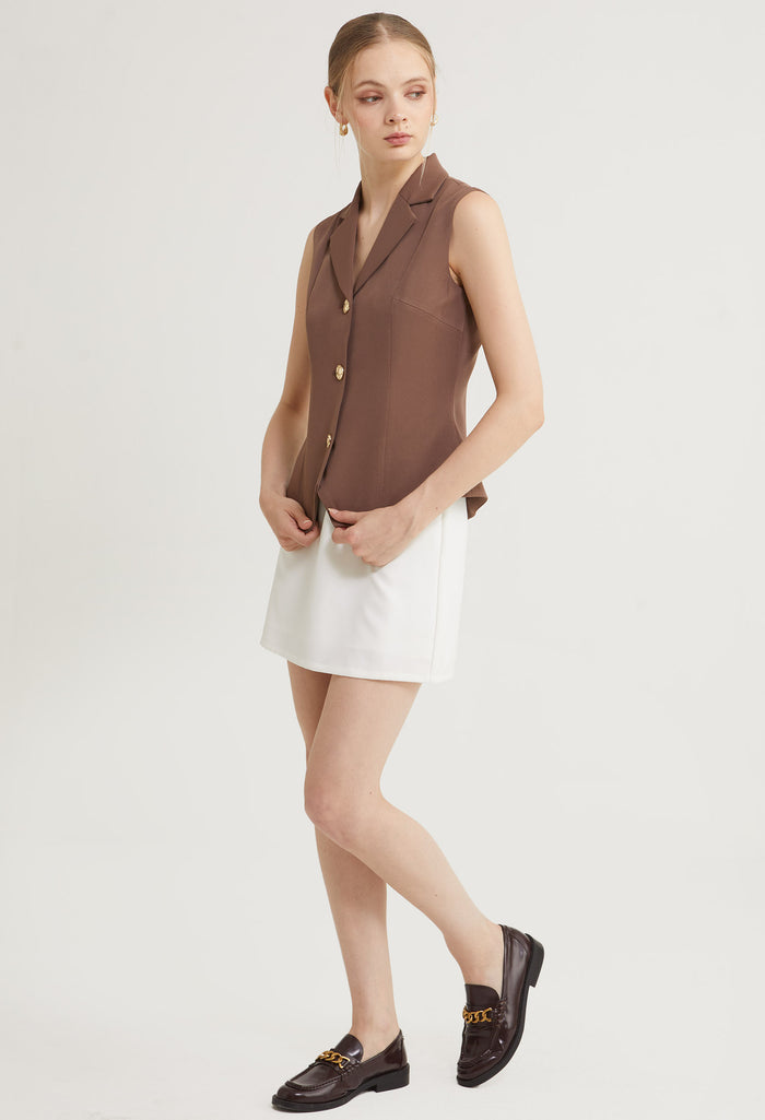 Golden Muse Cinched Vest