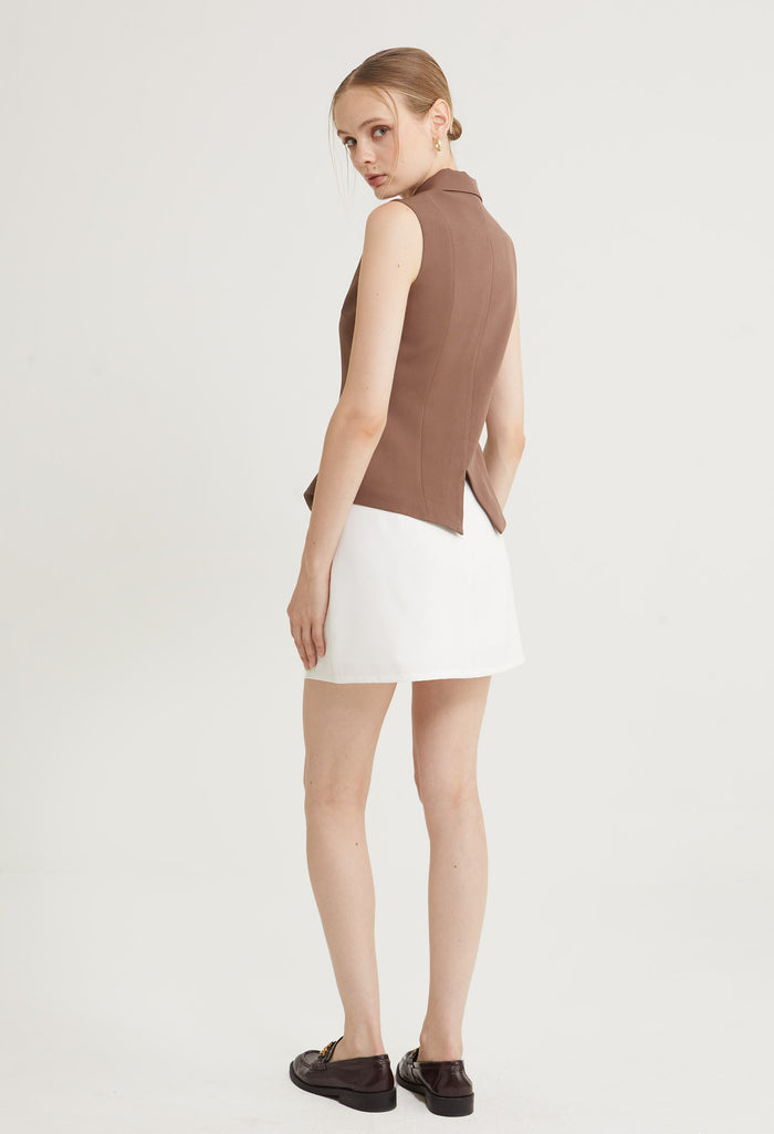 Golden Muse Cinched Vest