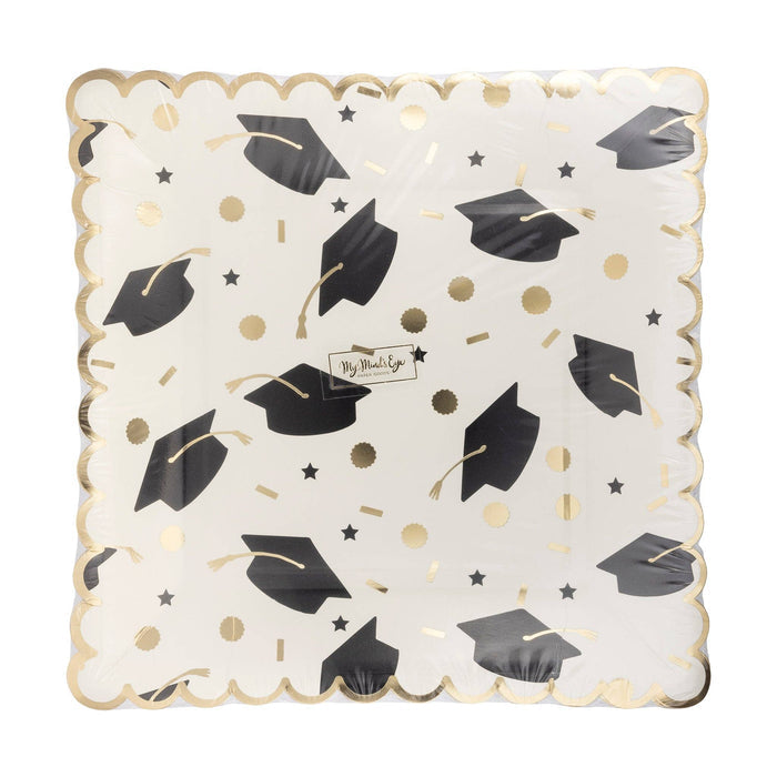 Graduation Cap Scatter Paper Plates