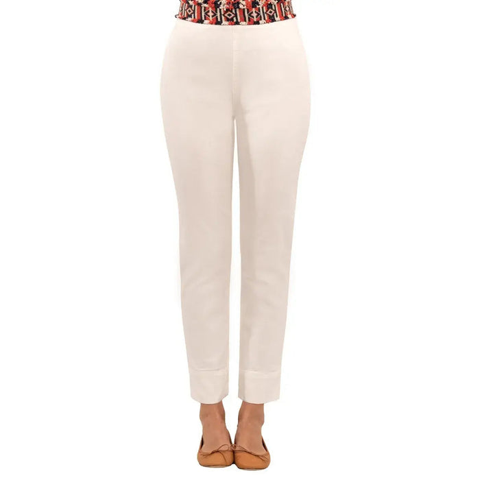 Gretchen Scott - Gripeless Denim Pull On Pants - White - SALE