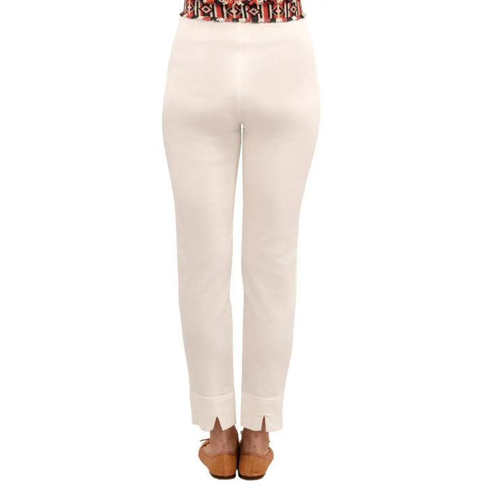 Gretchen Scott - Gripeless Denim Pull On Pants - White - SALE