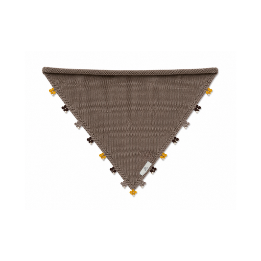 Gri Küçük İşlemeli Bandana