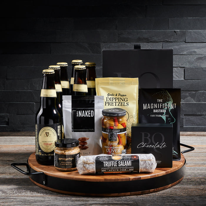 Guinness Lover Gift Set For Him, beer gifts, truffles, nuts, snacks, gourmet snacks