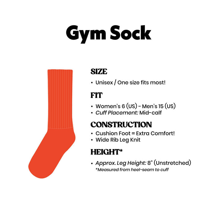 Gumball Poodle Gym Socks 'Badass Grandpa'