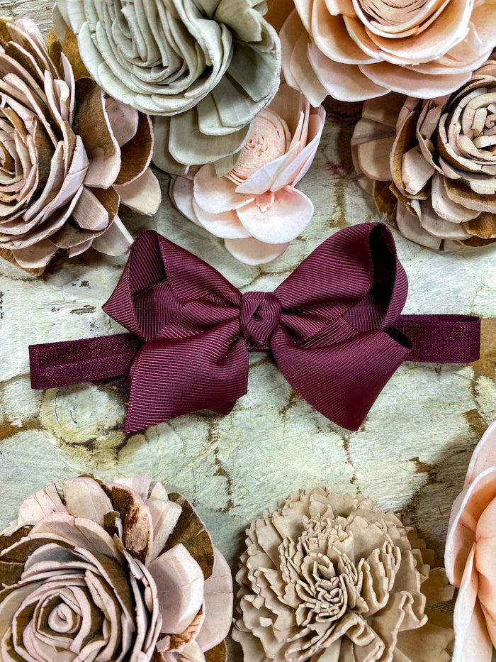 Hair Bow Headband 4" Essential Grosgrain