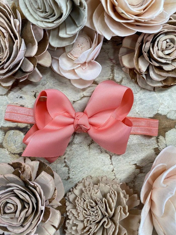 Hair Bow Headband 4" Essential Grosgrain