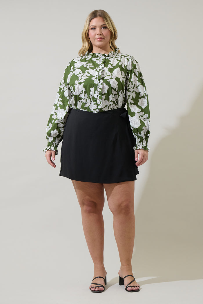 Haizley Floral Minny Long Sleeve Top Curve