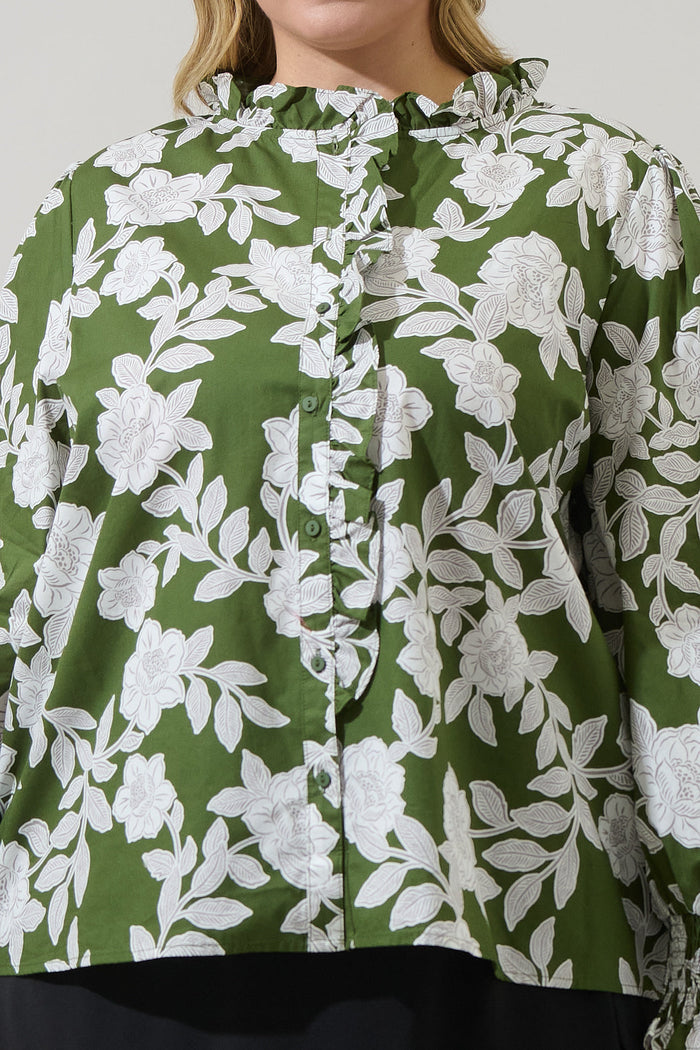 Haizley Floral Minny Long Sleeve Top Curve