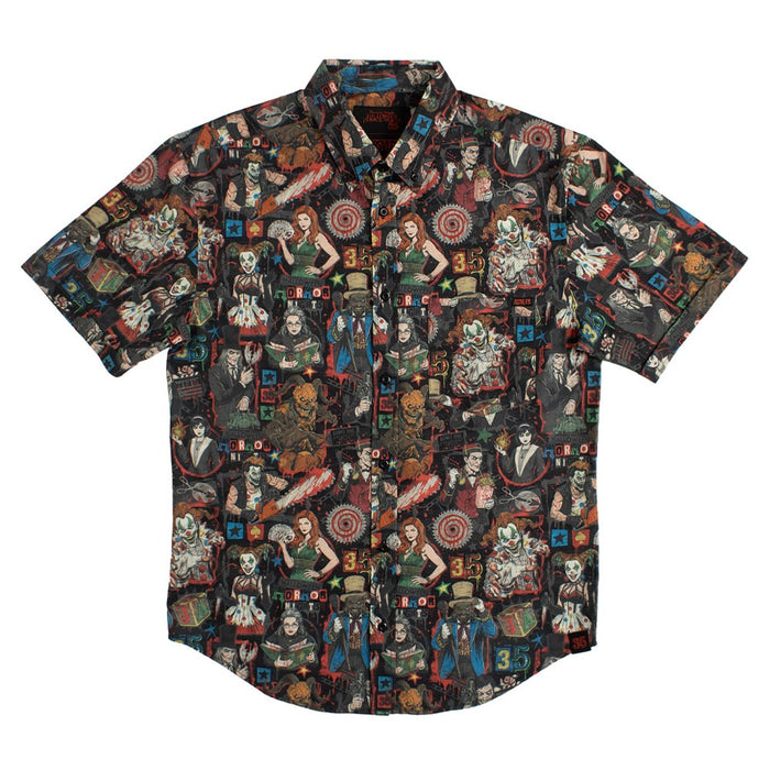 Halloween Horror Nights 2026 Icons Button-Up Fashion Shirt Black XX-Large