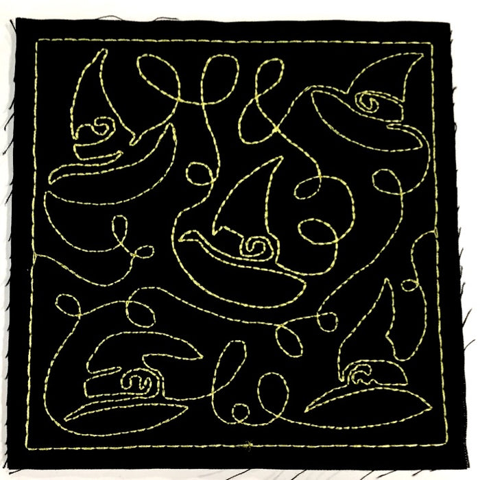 Halloween Quilt Blocks  [5x7 and larger] ATWS-10050