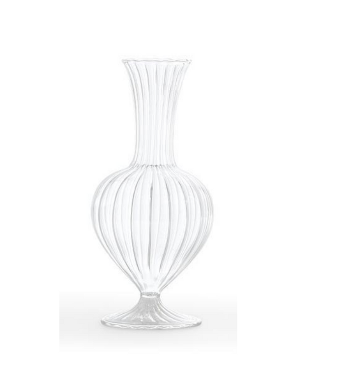 Hand-Blown Glass Fluted Vase - Findlay Rowe Designs
