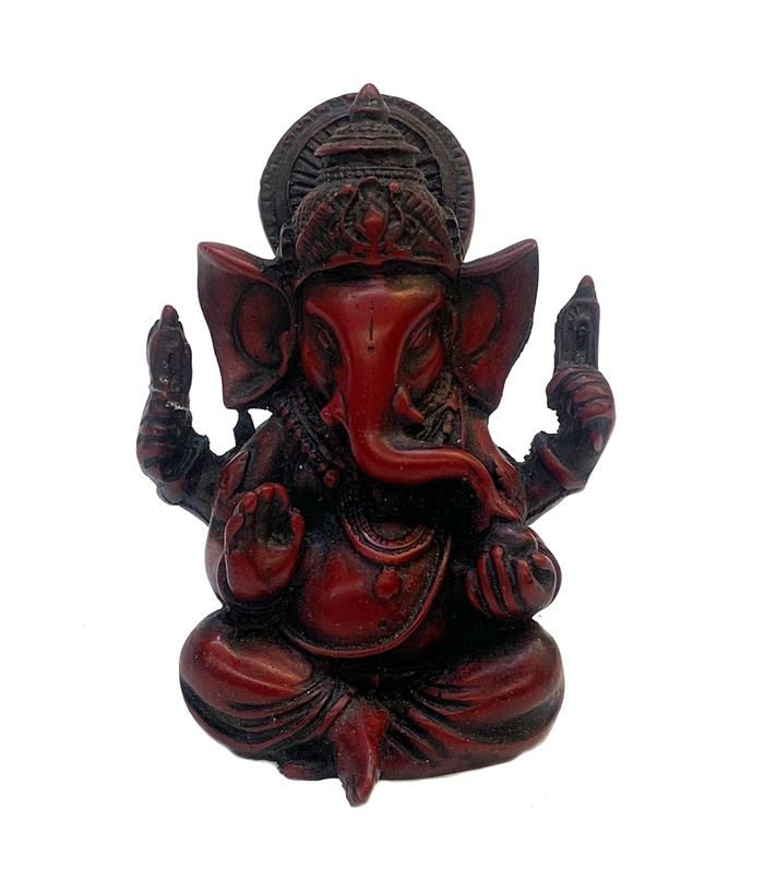 Handmade Royal Blue Raisin Ganesha Statue