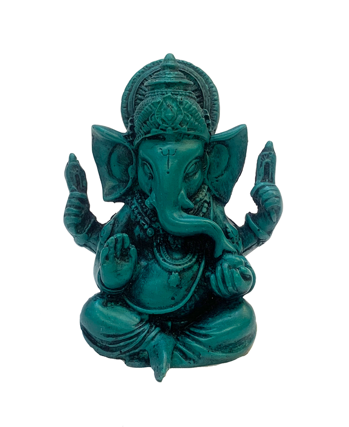 Handmade Royal Blue Raisin Ganesha Statue