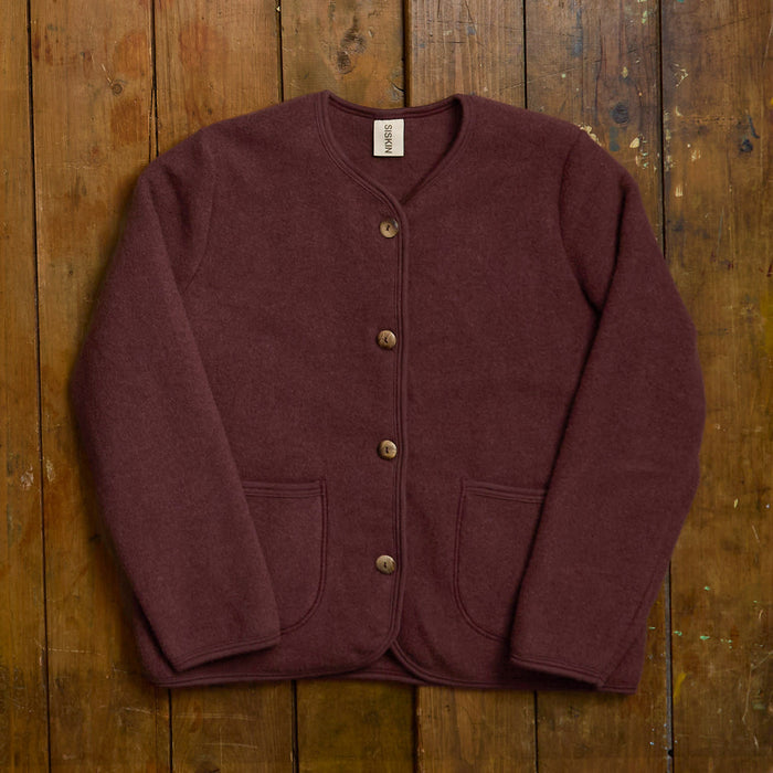 Harrier Women’s Jacket - Merino Wool Fleece - Fig