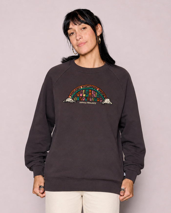 Shop Hawai‘i Geological Wonderlands Crew Inspired by Hawaiian Parks | graphite