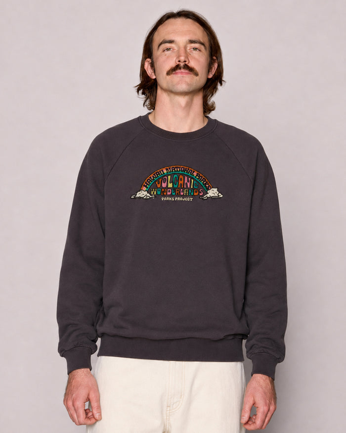 Shop Hawai‘i Geological Wonderlands Crew Inspired by Hawaiian Parks | graphite