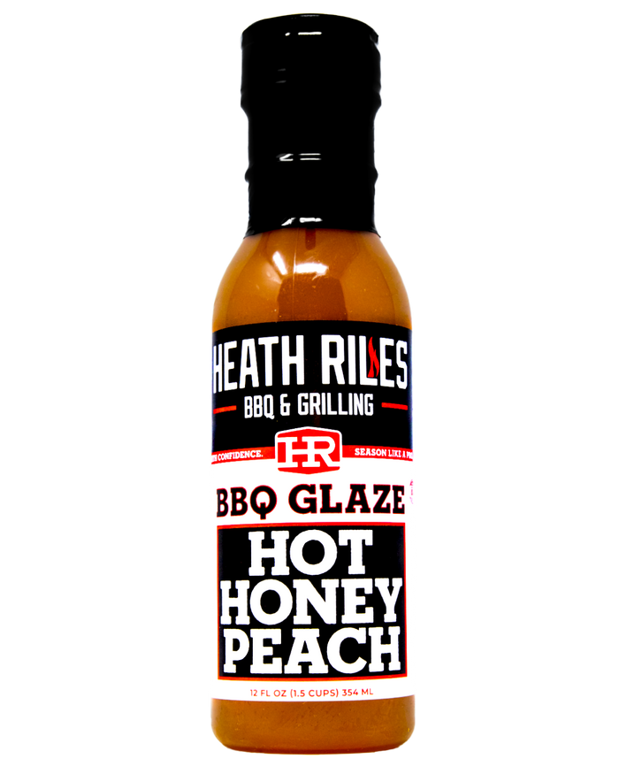 Heath Riles Hot Honey Peach BBQ Glaze