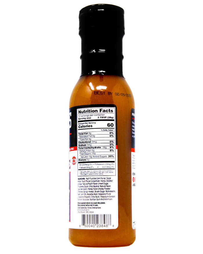 Heath Riles Hot Honey Peach BBQ Glaze