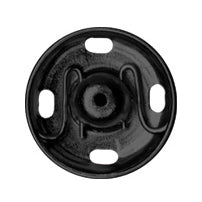 Hemline Snap Fasteners: Sew-on: Black: 13mm: Pack of 6 - Snaps