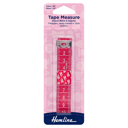 Hemline Tape Measure: Deluxe Metric and Imperial: 150cm