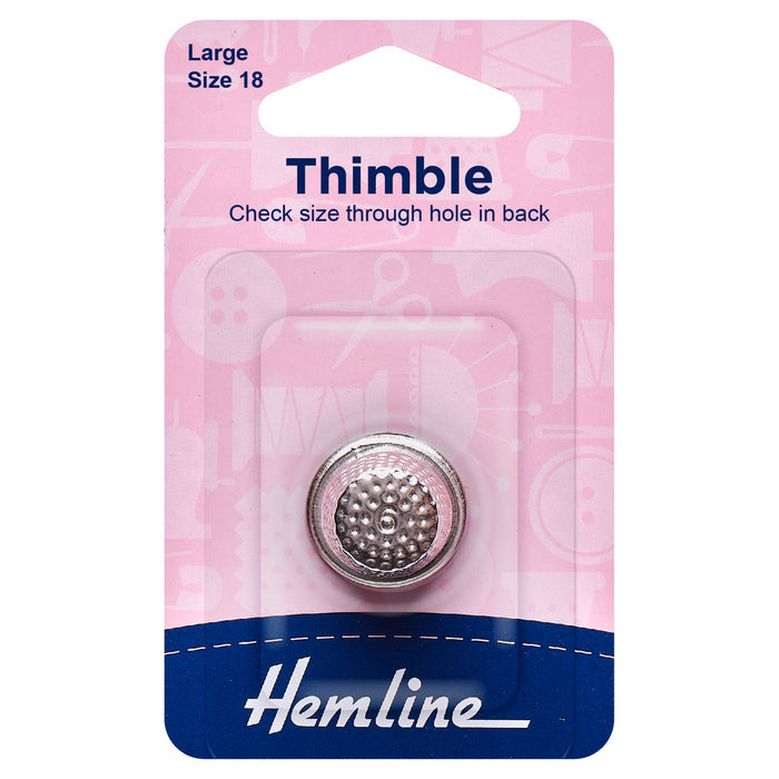 Hemline Thimble: Metal - Thimbles