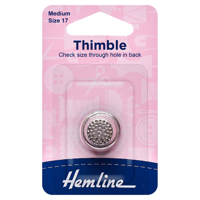Hemline Thimble: Metal - Thimbles