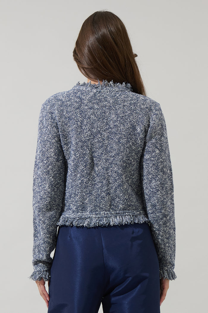 Hensley Fringe Button Down Jacket