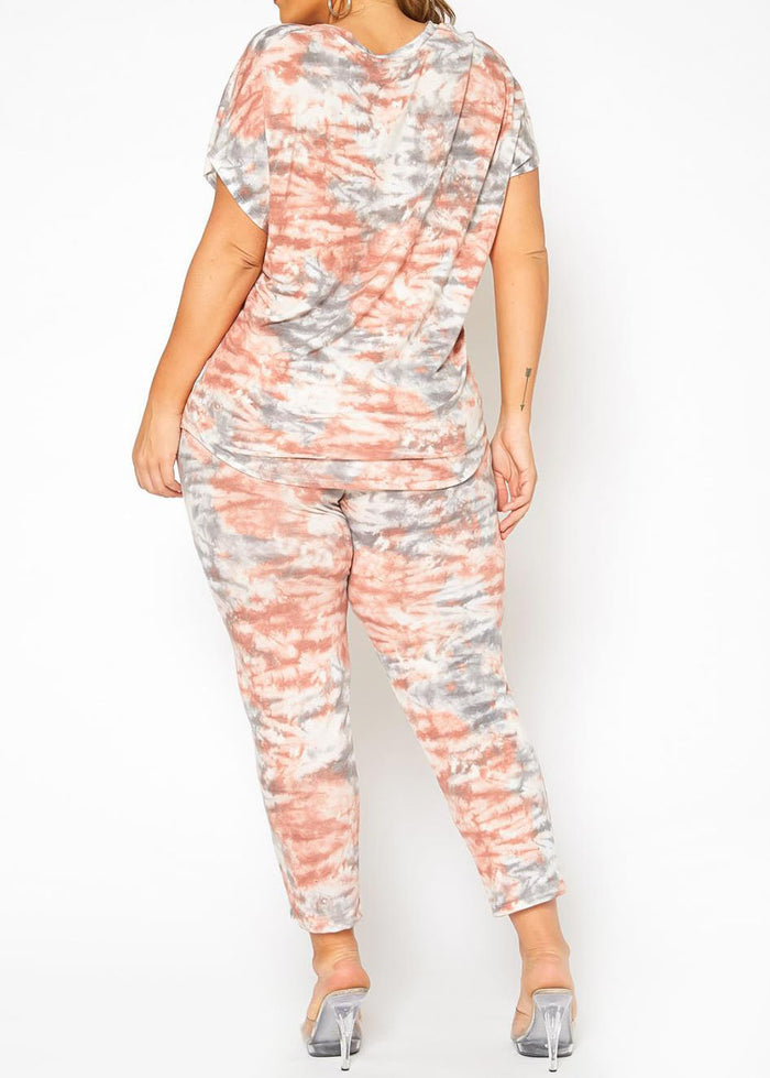 HI Curvy Plus Size Tie Dye Lounge Pants