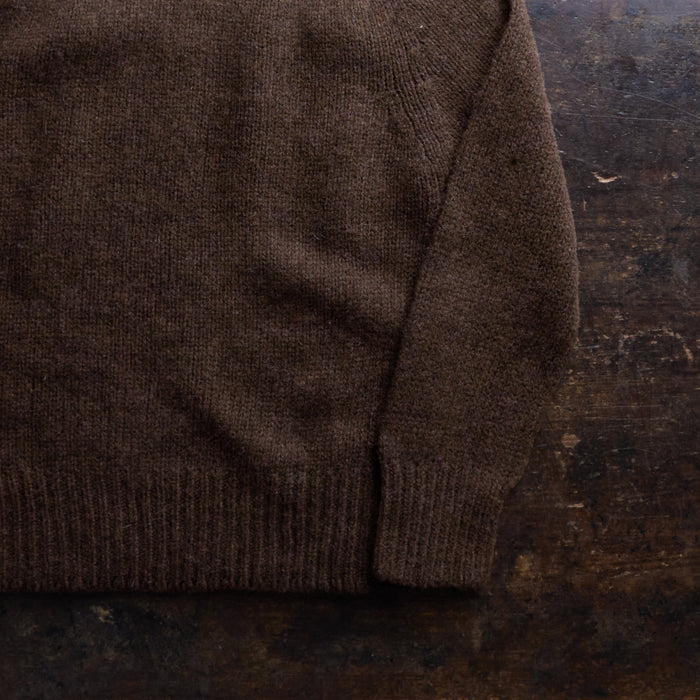 Highland Women's Rollneck - Lambswool - Burnt Umber