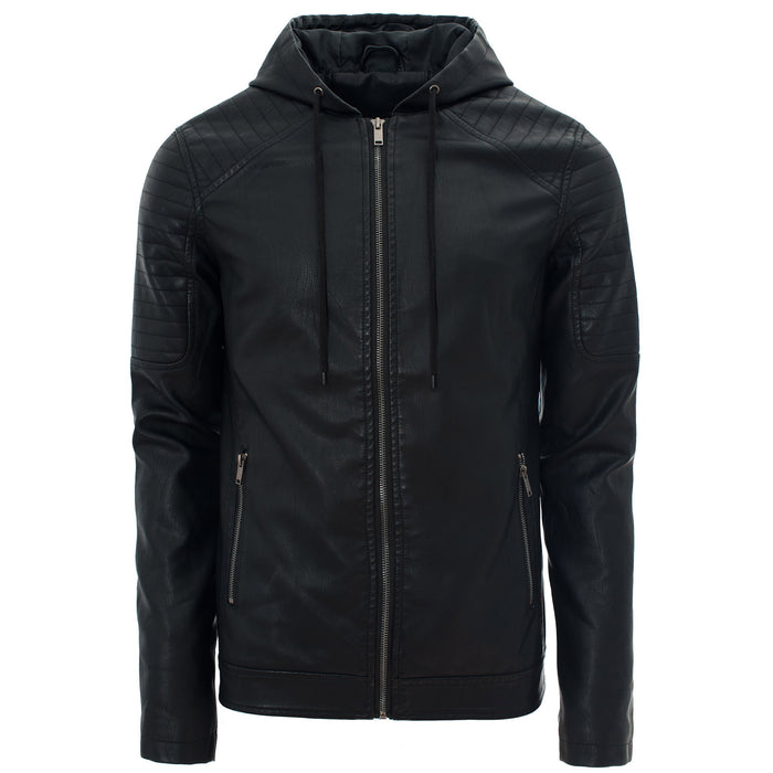 Hooded Biker Jacket